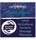 therapeutic massage, Gettysburg's Greatest Awards 2020 for best massage therapy